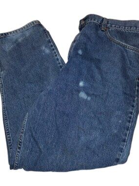 Levis Mens Blue Jeans 42x30 Custom Bleached